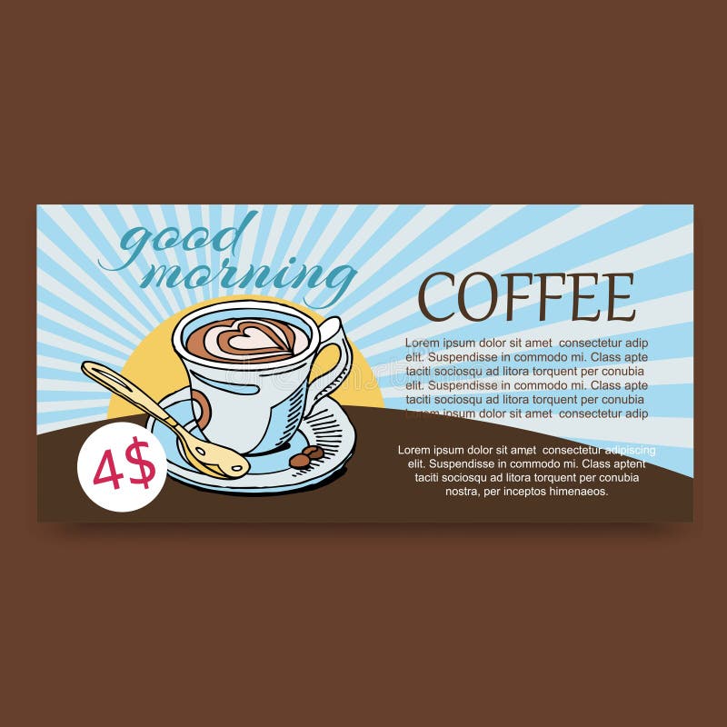 Grafico di vettore della tazza di caffè di mattina Cappuccino ricco del caffè dell'aroma, latte, bevanda del caffè espresso su fo illustrazione di stock Grafico di vettore della tazza di caffè di mattina Cappuccino ricco del caffè dell'aroma, latte, bevanda del caffè espresso su fo illustrazione di stock