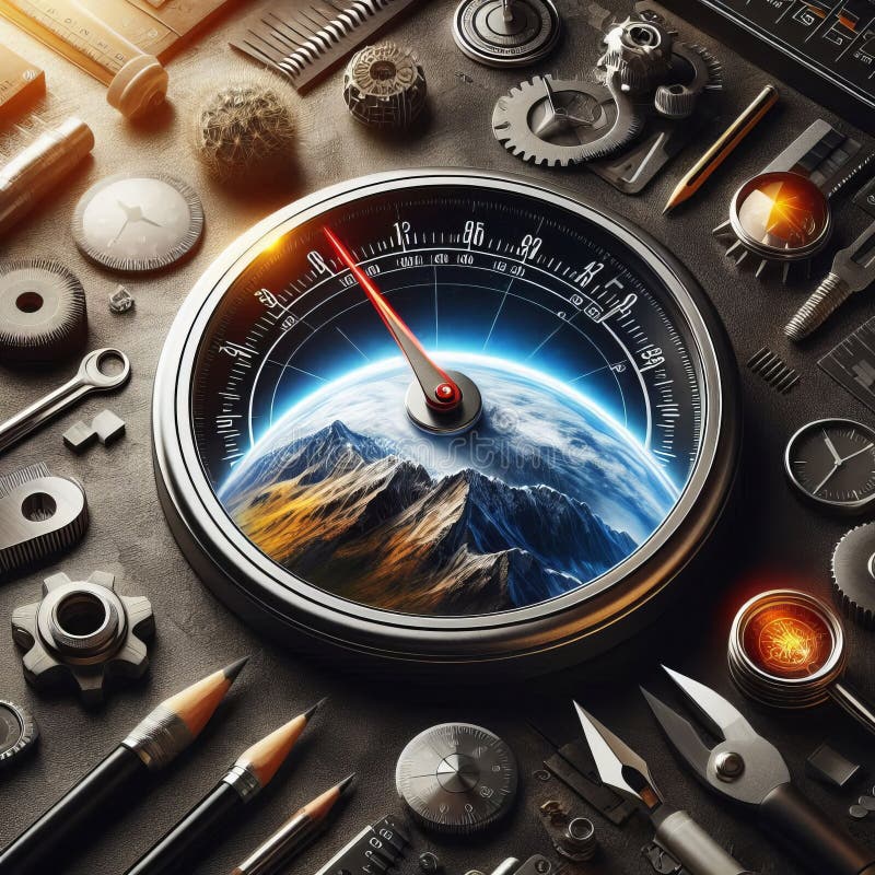 Grafico a indicatore un grafico che mostra lo stato di avanzamento verso un obiettivo o una destinazione illustrazione vettoriale