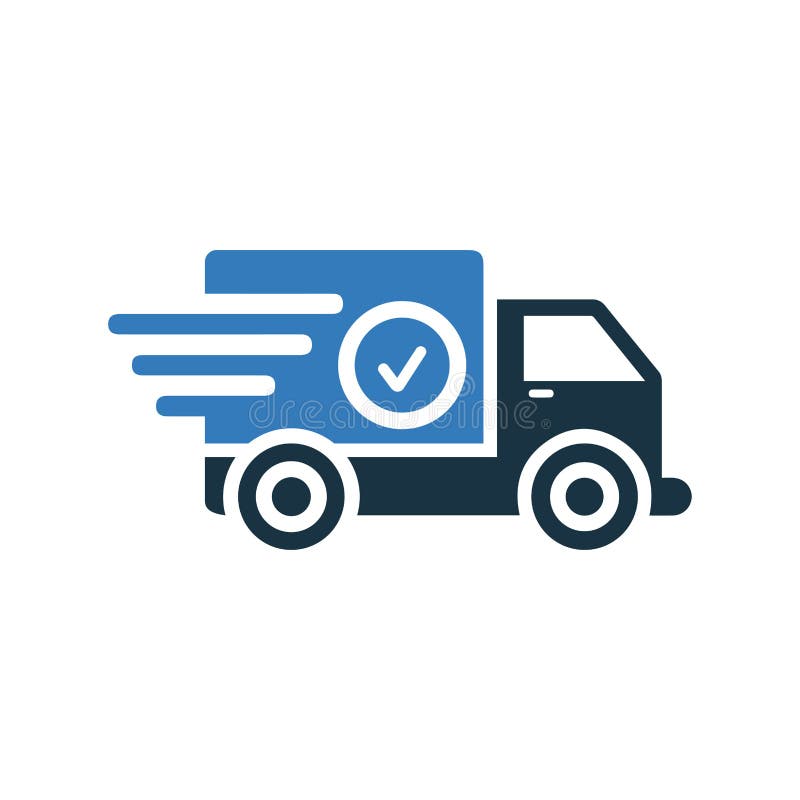 Grafică vectorială a pictogramei de livrare rapidă royalty free illustration