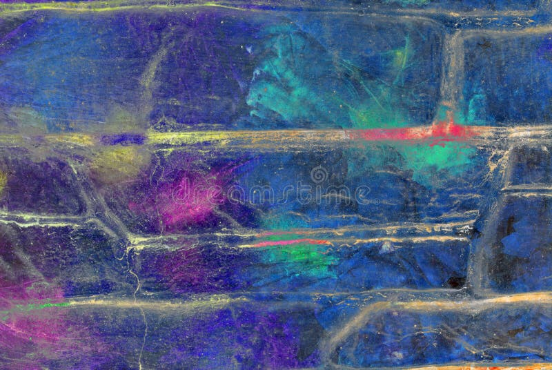 Grafik der gemischten Medien, bunte künstlerische gemalte Schicht der Zusammenfassung in der blauen Farbpalette mit Purpurrotem, lizenzfreie stockbilder Grafik der gemischten Medien, bunte künstlerische gemalte Schicht der Zusammenfassung in der blauen Farbpalette mit Purpurrotem, lizenzfreie stockbilder