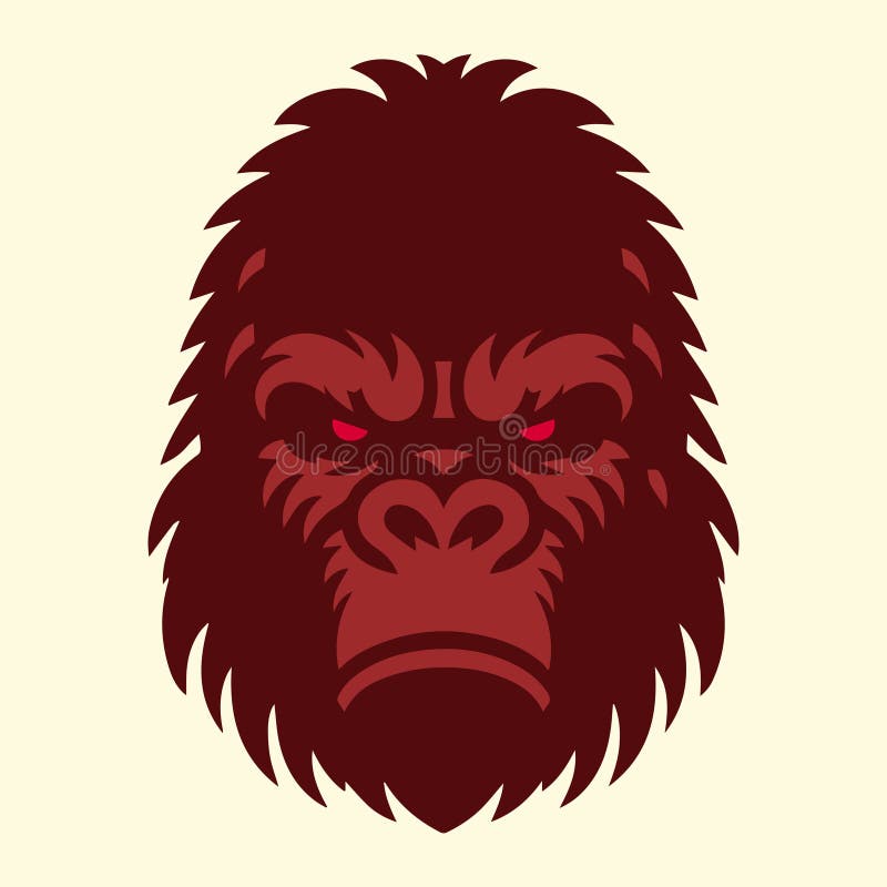 Grafika wektorowa kong head. idealne do projektowania logo royalty ilustracja