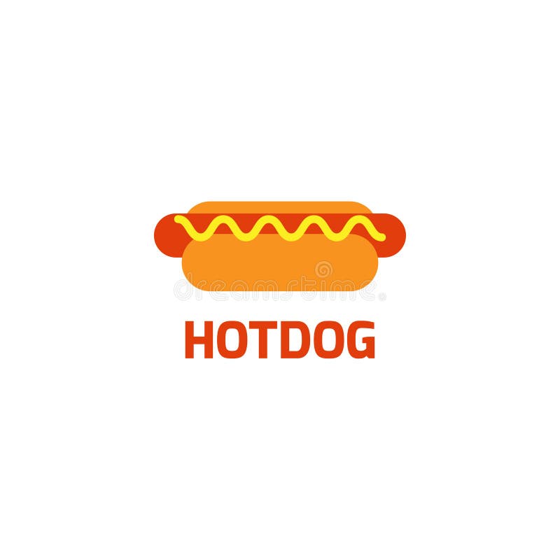 Grafische de ontwerpsjabloon vectorillustratie van het hotdogembleem vector illustratie Grafische de ontwerpsjabloon vectorillustratie van het hotdogembleem vector illustratie