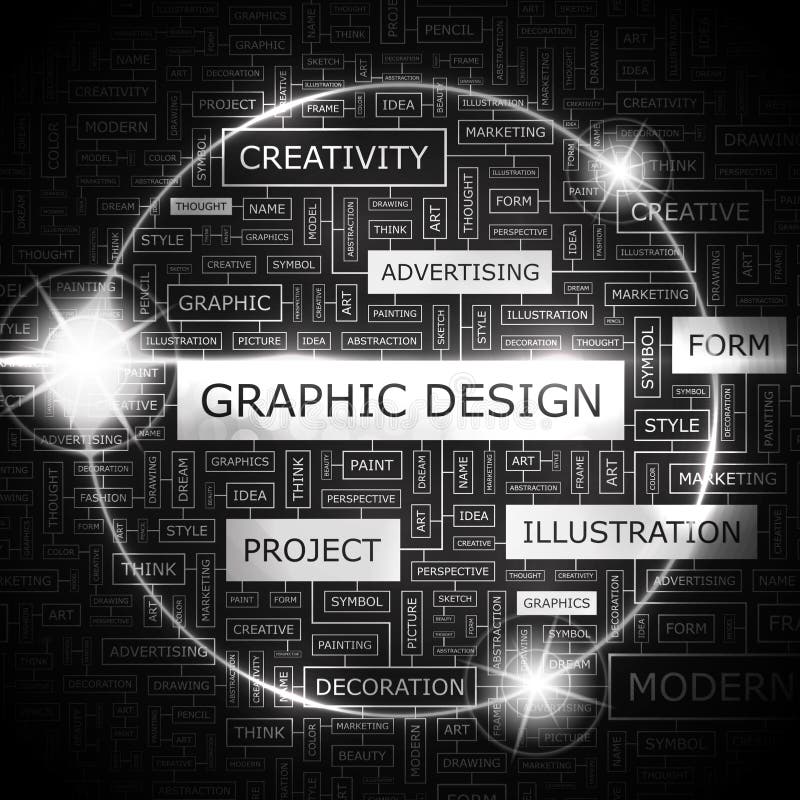 GRAFISK DESIGN stock illustrationer