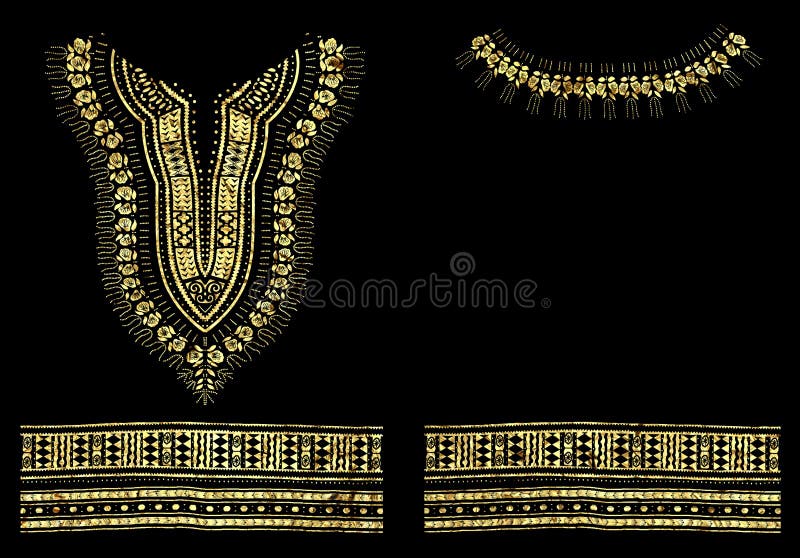Grafisk design för traditionell Dashiki afrikansk modellfolie royaltyfri illustrationer