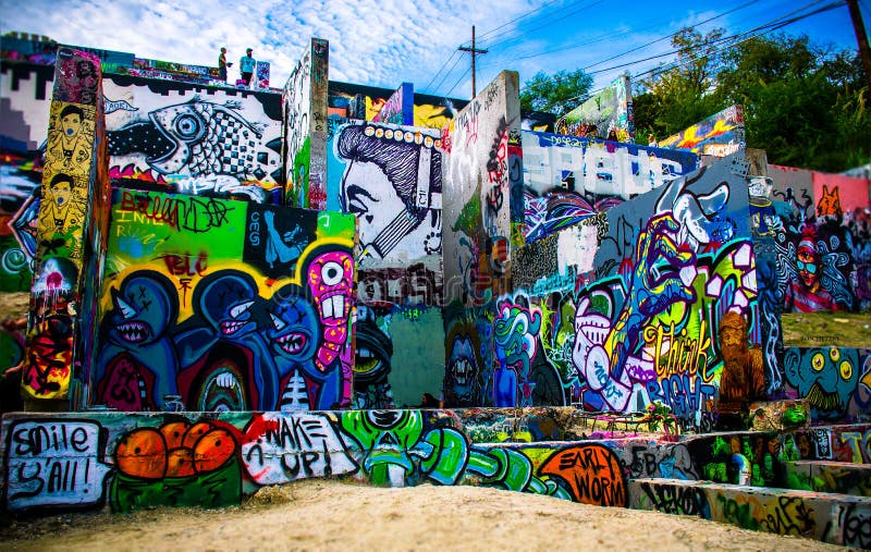 Graffiti Wall Austin Texas also known as the hope outdoor Free Public gallery. this is a great landmark place in Austin texas to shoot photography and hang out and enjoy the central texas austin life. Graffiti Wall Austin Texas also known as the hope outdoor Free Public gallery. this is a great landmark place in Austin texas to shoot photography and hang out and enjoy the central texas austin life.