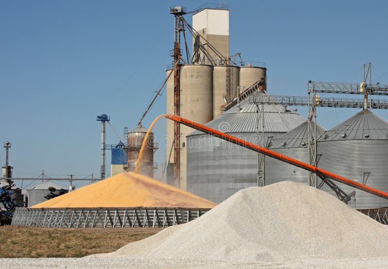Grain Elevator stock photo. Image of food, agriculture 11763378