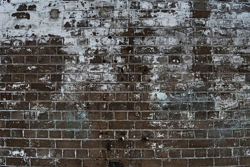 Grain Image of brick stone wall background in detail and texture pattern. Dirty brick wall with peeling paint in abandon factory. Bricklayer tiler stock images, royalty-free photos and pictures