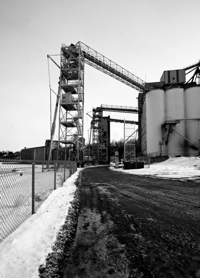 A grain mill or factory stock photo. Image of stainless 17932756