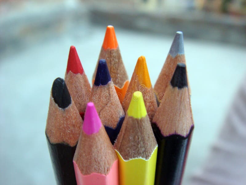 Crayons De Crayon Avec Le Texte D'art Photo stock Image du créativité