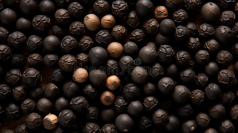 Boabe apropiate de ardei negru royalty free illustration