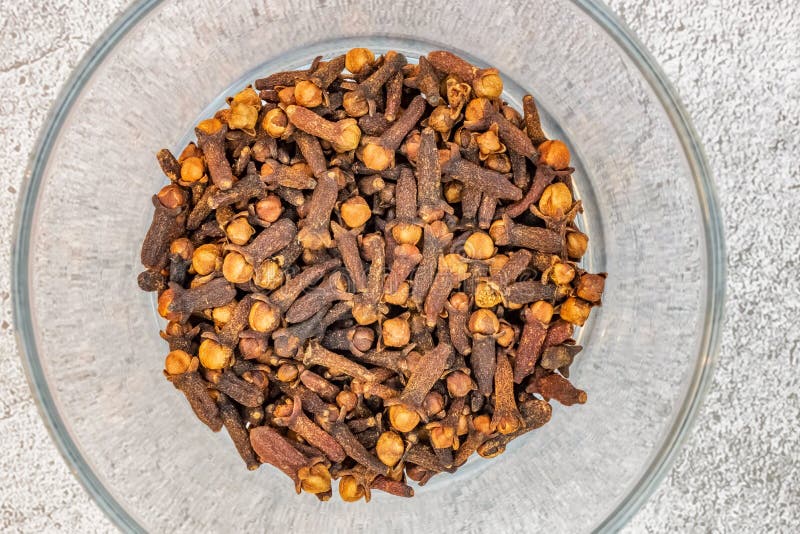 Grains of Clove Spice on the Plate Stock Photo Image of diet