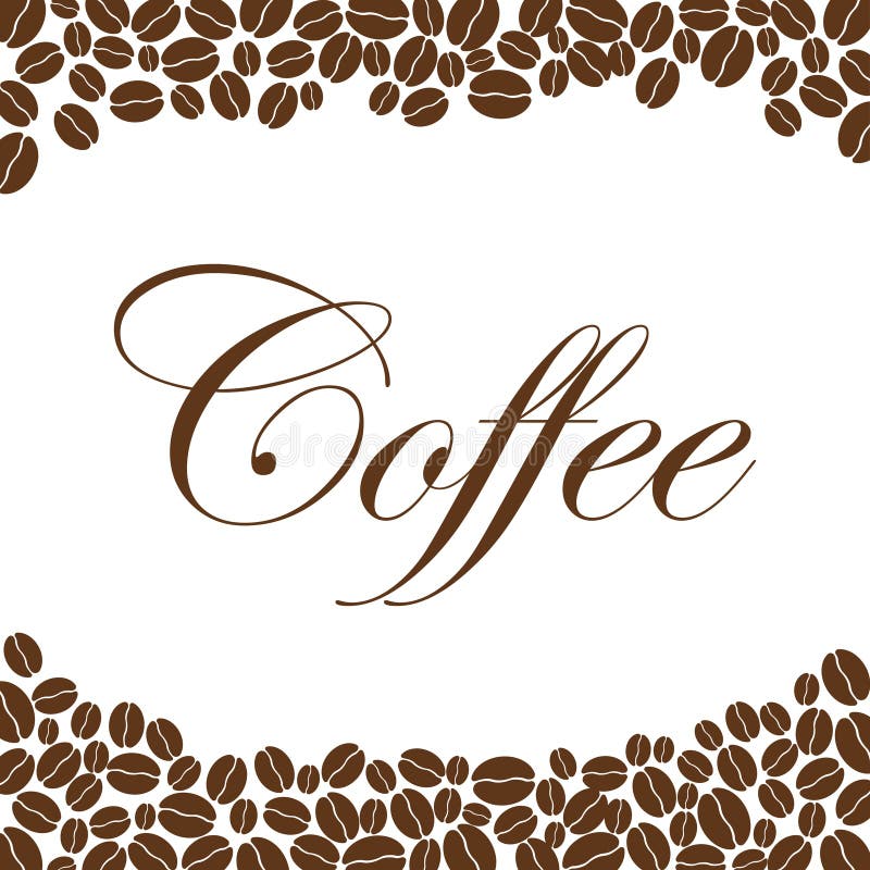 Grains de café fond, calibre de conception de café, vecteur créatif illustration libre de droits Grains de café fond, calibre de conception de café, vecteur créatif illustration libre de droits