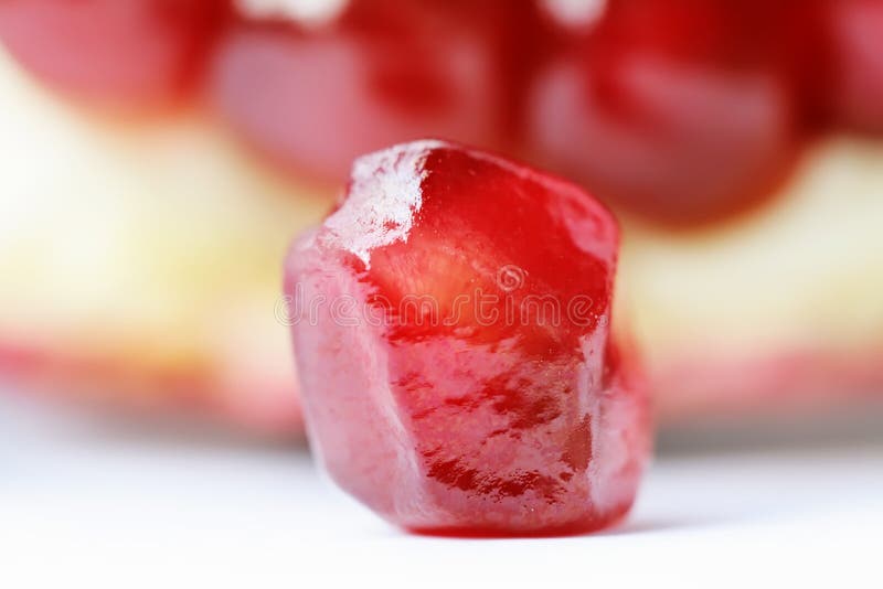 Grains of pomegranate - macro-texture