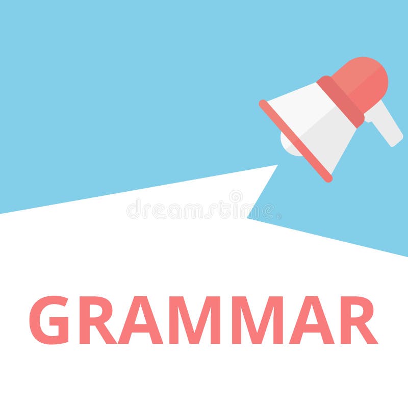 Grammaire de représentation de inscription conceptuelle illustration stock Grammaire de représentation de inscription conceptuelle illustration stock