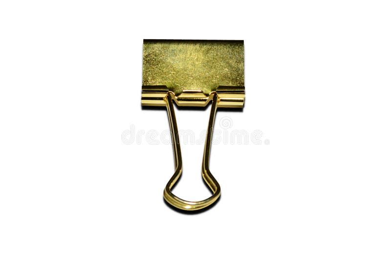 Grampo da pasta no fundo branco fotos de stock Grampo da pasta no fundo branco fotos de stock