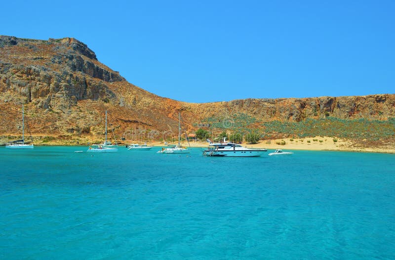 Gramvousa est une île pirate. grèce de crète images libres de droits