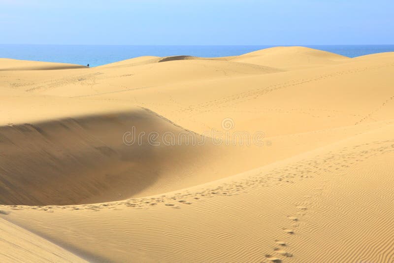 Gran Canaria dunes stock photo. Image of desert, spain - 86230840