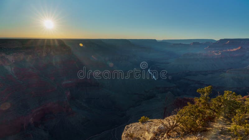 Gran cañón de 4k timelapse parque nacional al atardecer arizona usa almacen de video