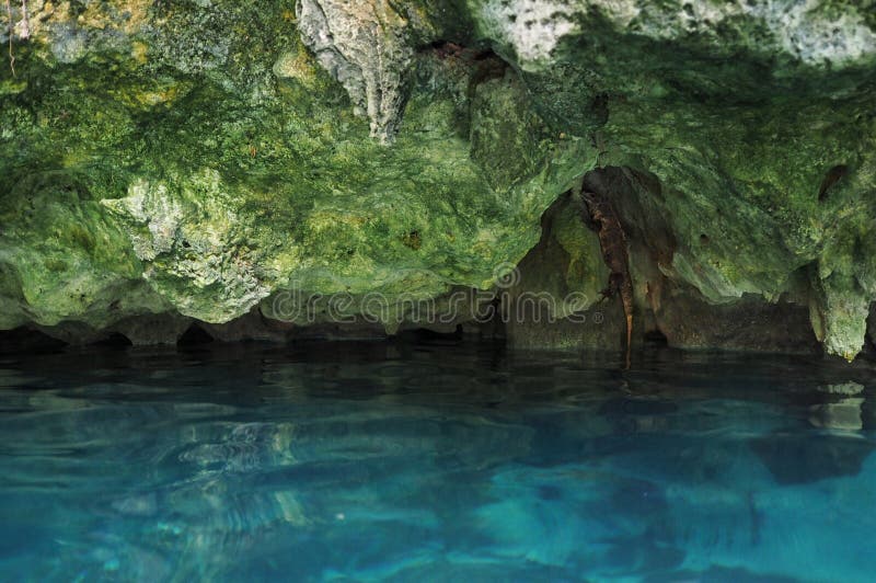 Gran Cenote in Yucatan, Mexico royalty-vrije stock foto's Gran Cenote in Yucatan, Mexico royalty-vrije stock foto's