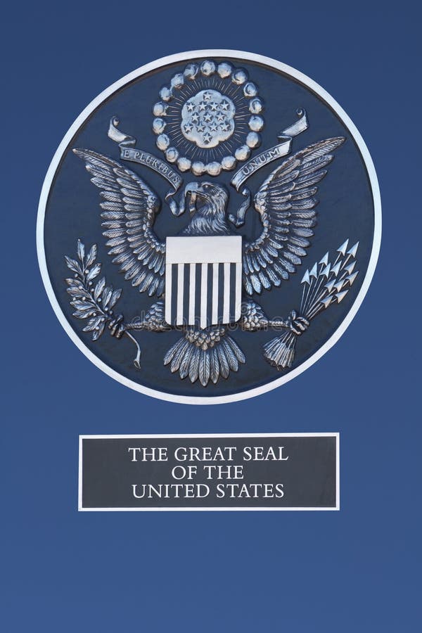 Gran Sello De Estados Unidos Foto de archivo - Imagen de redondo