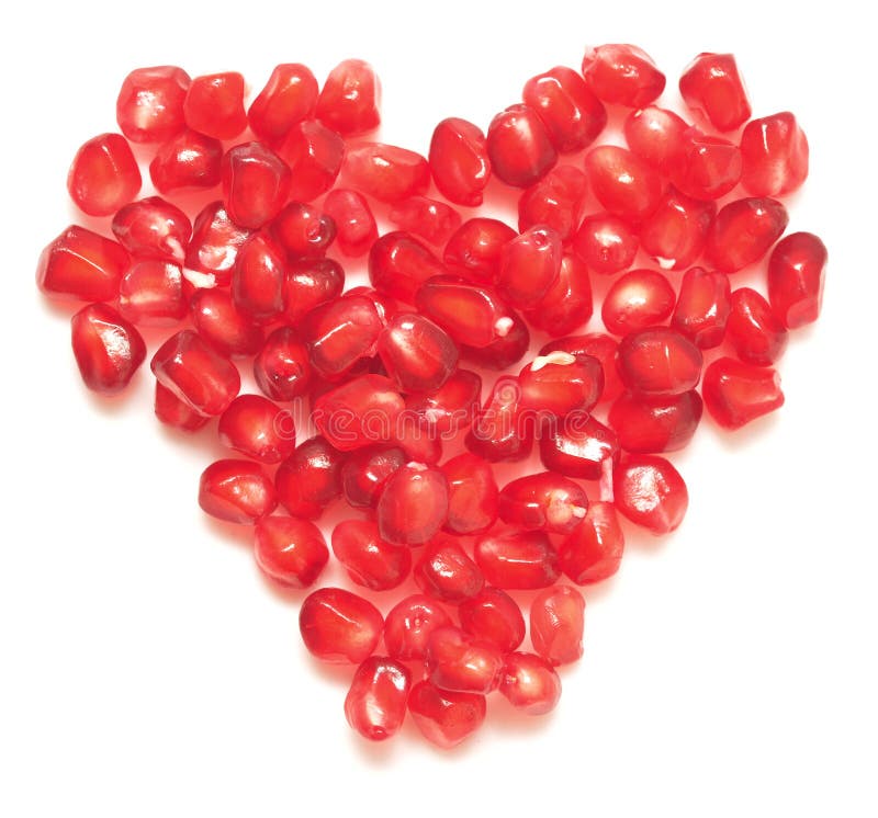 Granaatappelhart royalty-vrije stock afbeelding Granaatappelhart royalty-vrije stock afbeelding