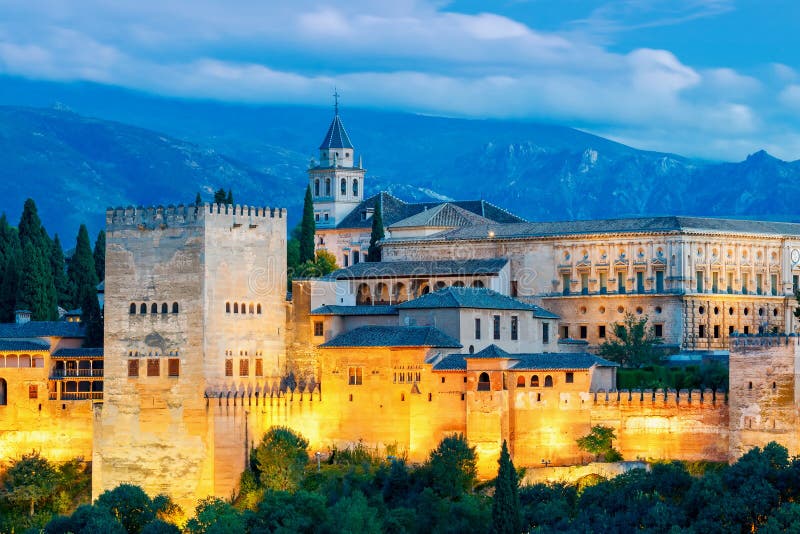 granada Der Festungs- und Palastkomplex Alhambra lizenzfreie stockbilder granada Der Festungs- und Palastkomplex Alhambra lizenzfreie stockbilder