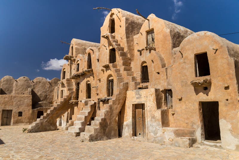 Granaries Of A Berber Fortified Village, Known As Ksar. Ksar Ouled Soltane, Tunisia