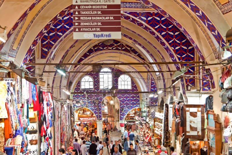 Grand Bazaar Istanbul Turkey Editorial Image Image of istanbul, shopping 54176555