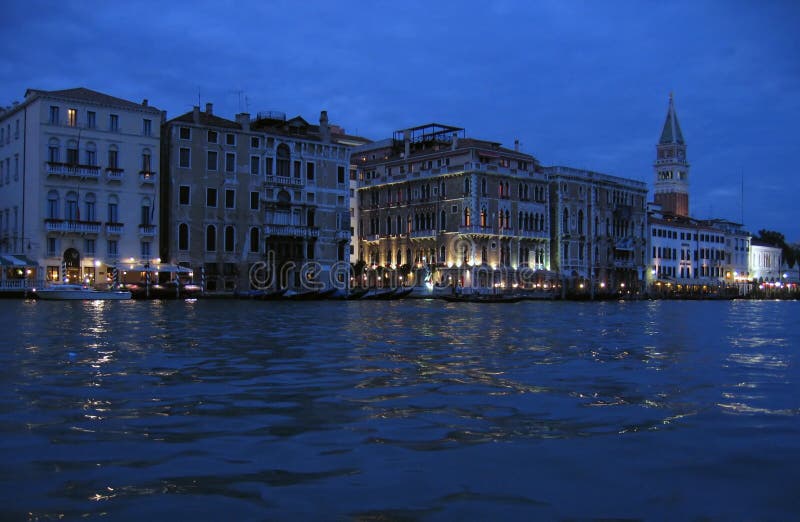 The Grand Canal at night – Venice, Italy
