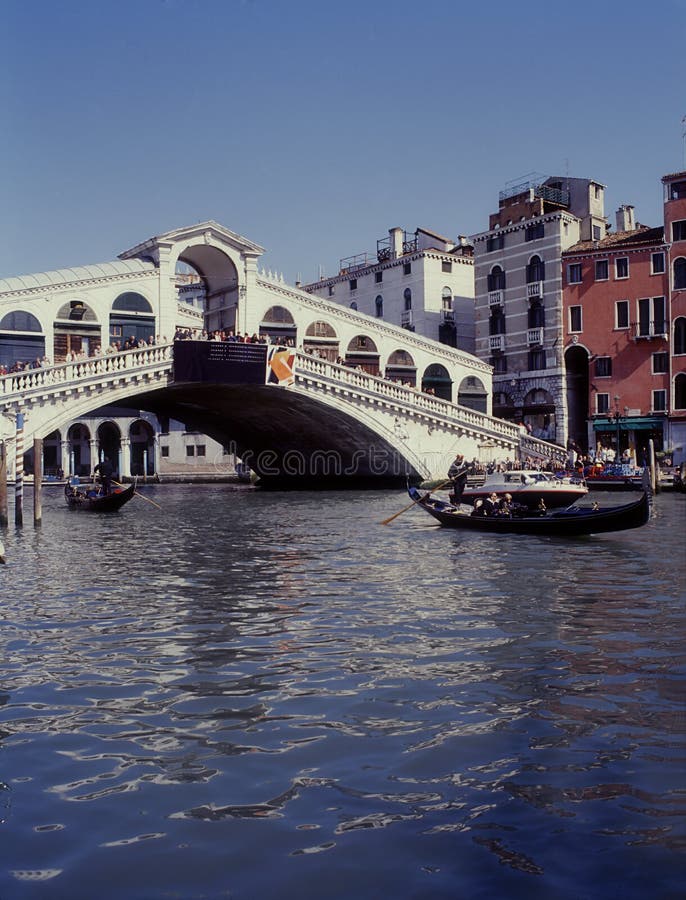 Grand Canal and Rialto Bridge, Venice, Italy