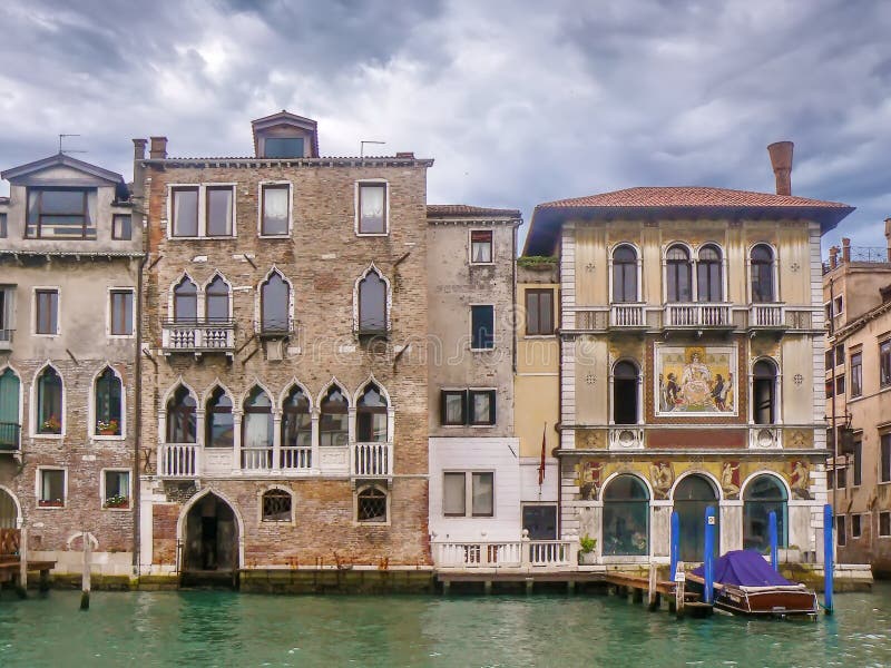 Grand Canal, Venice, Italy editorial stock image. Image of gondola ...