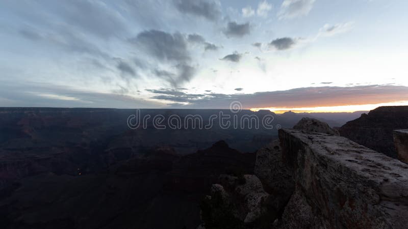 Grand canyon arizona usa valley view at dawn almacen de video