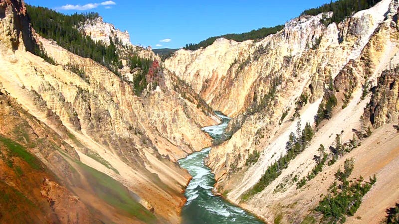 Grand Canyon del Yellowstone almacen de video