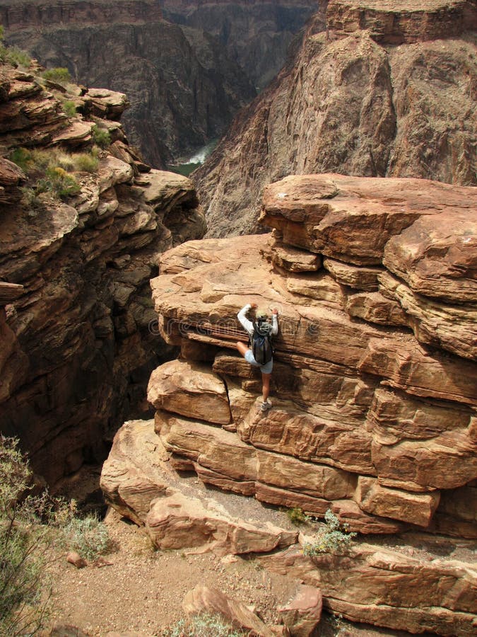 Grand Canyon scramble stock photography
