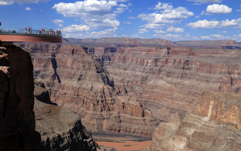 The Grand Canyon Skywalk is a glass walkway