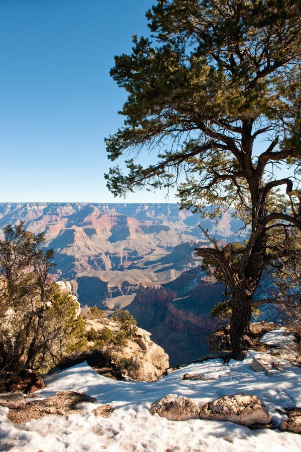 Grand Canyon and snow