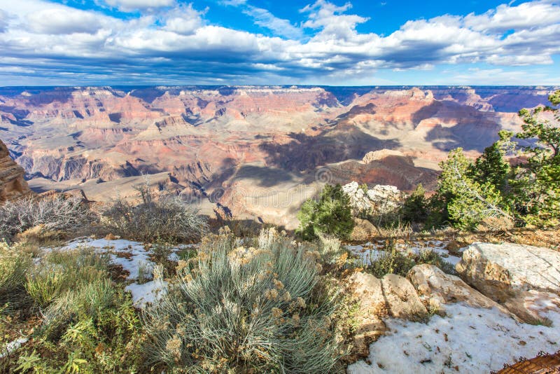 Grand Canyon Sunny Day with Blue Sky Stock Photo Image of landscape