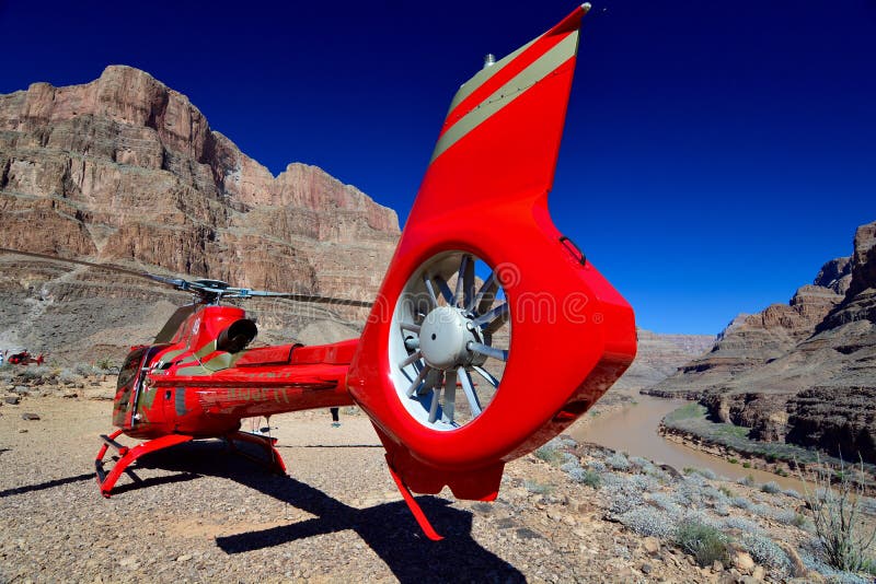 Grand Canyon, view of helicopters