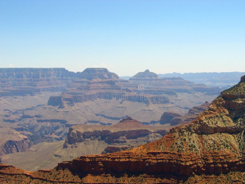 Grand Canyon view in the sunny afternoon.