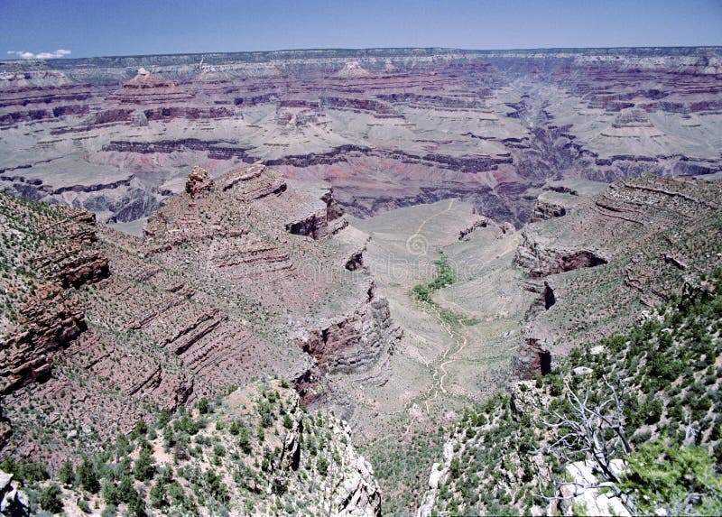 Grand Canyon Vista en Arizona fotografía de archivo libre de regalías Grand Canyon Vista en Arizona fotografía de archivo libre de regalías