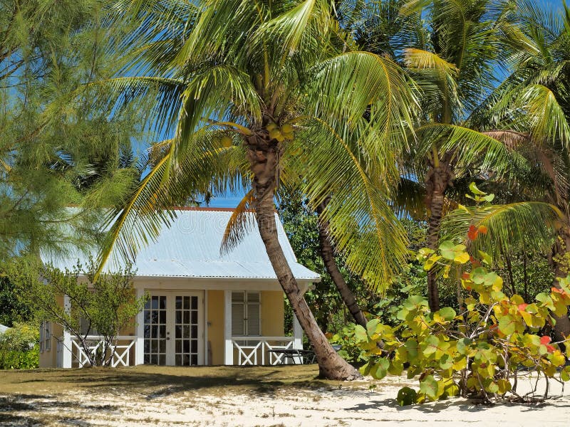 Grand Cayman Cayman Islands Beach House Royalty Free Stock Photos