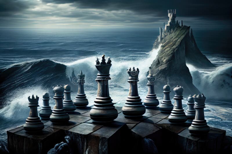 The Game Of Chess Background, Landscape Of Fantasy Photo, 3d Chess Rock, Hd  Photography Photo Background Image And Wallpaper for Free Download