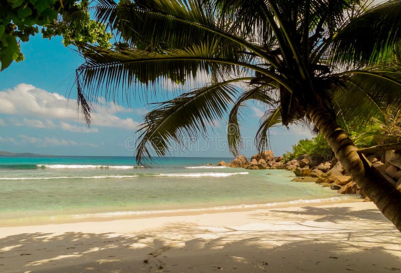 Grand Coco on La Digue Island in Seychelles Stock Image Image of