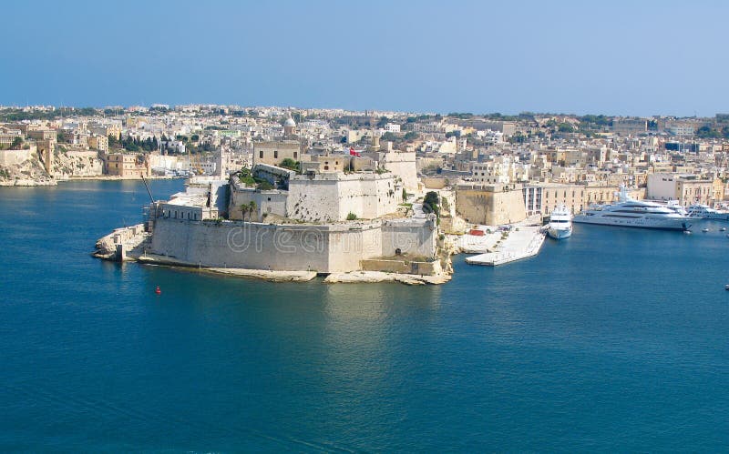 Grand Harbor, Valetta, capital of Malta stock photography