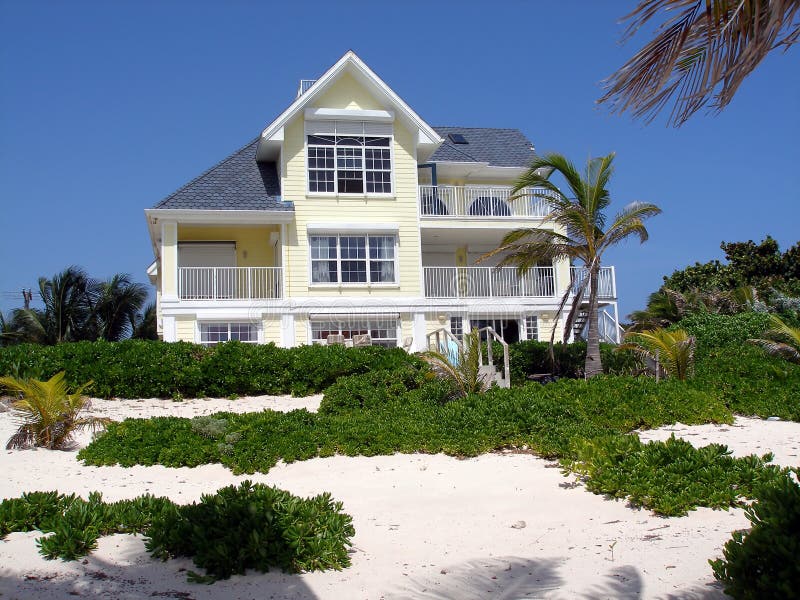 Grand home on Grand Cayman royalty free stock photos