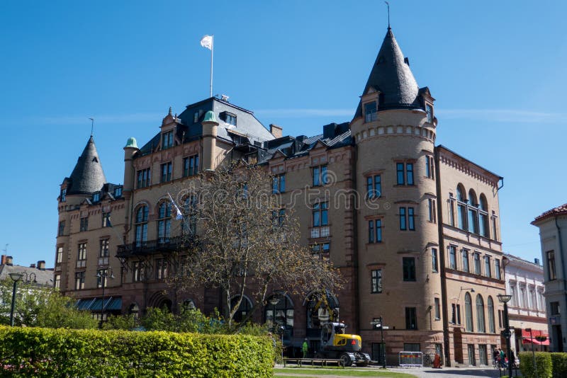 Grand Hotel in Central Lund, SkÃ¥ne, Sweden. Editorial Stock Image Image of tree, tower 177804119