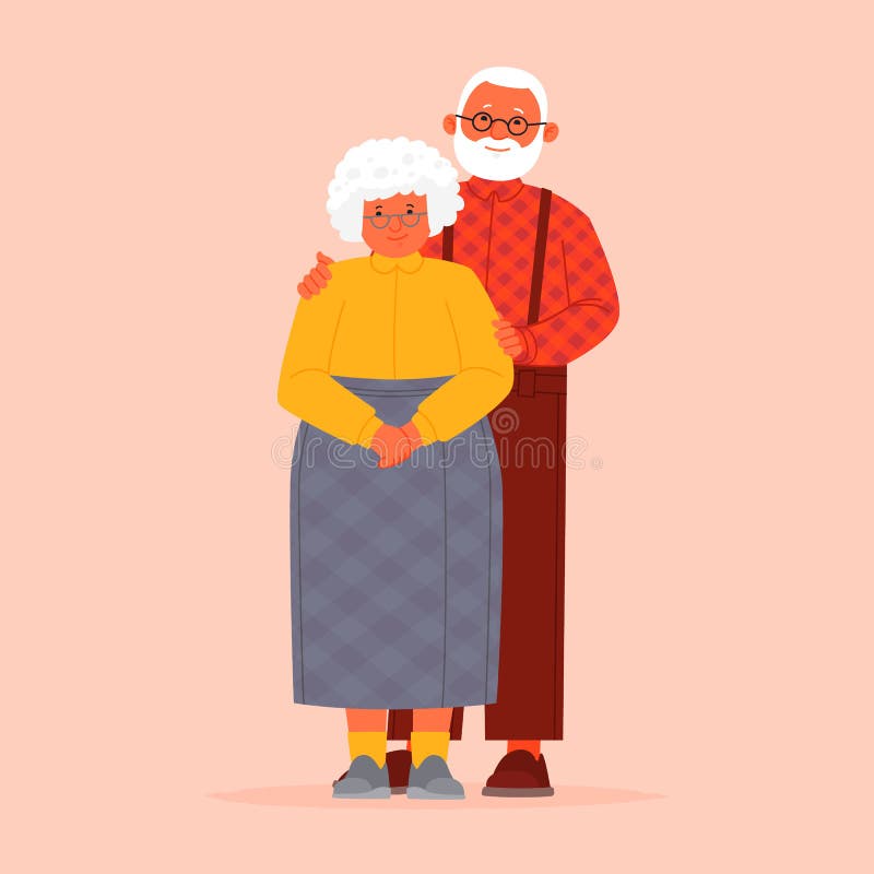 Grand-m?re et grand-p?re ensemble grand-p?res Vieux couples Un homme et une femme de vieillesse illustration de vecteur Grand-m?re et grand-p?re ensemble grand-p?res Vieux couples Un homme et une femme de vieillesse illustration de vecteur