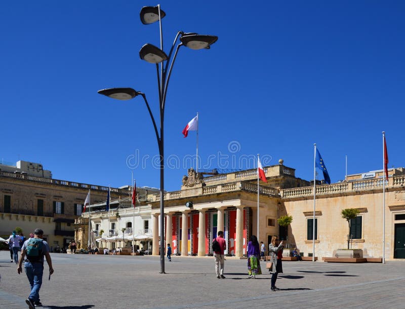 The Grand Masters Palace in the old City of Valletta on Malta in