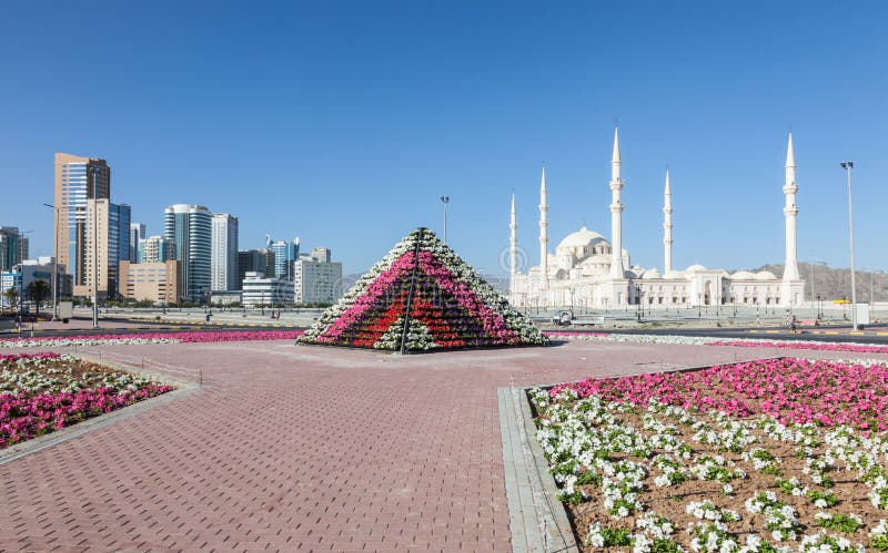 Grand Mosque in Fujairah, United Arab Emirates stock photos Grand Mosque in Fujairah, United Arab Emirates stock photos