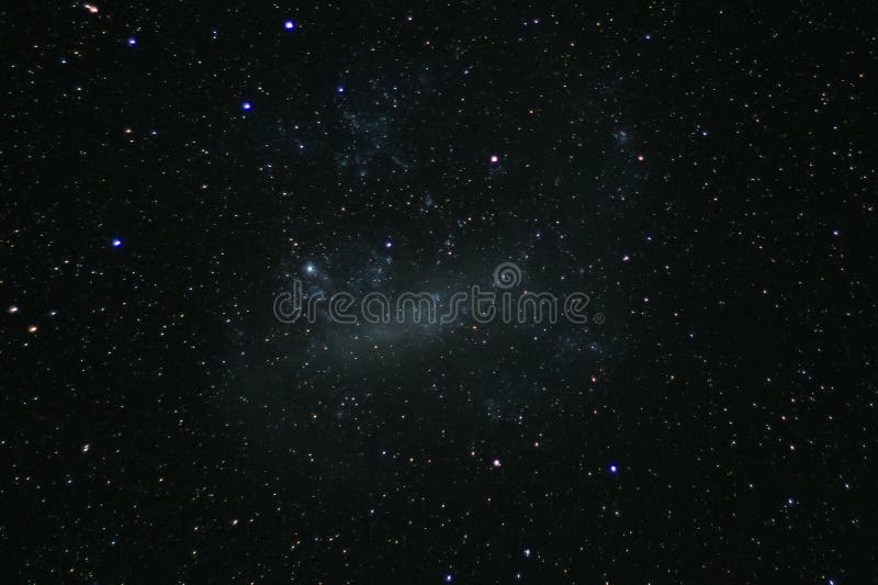 Grand nuage de Magellanic LMC vu de la réservation foncée internationale de ciel du ` s du Nouvelle-Zélande photographie stock libre de droits Grand nuage de Magellanic LMC vu de la réservation foncée internationale de ciel du ` s du Nouvelle-Zélande photographie stock libre de droits